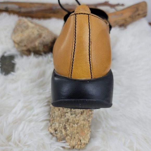 Dansko Janika mustard color chunky slip on Oxford Style shoes - Picture 13 of 16